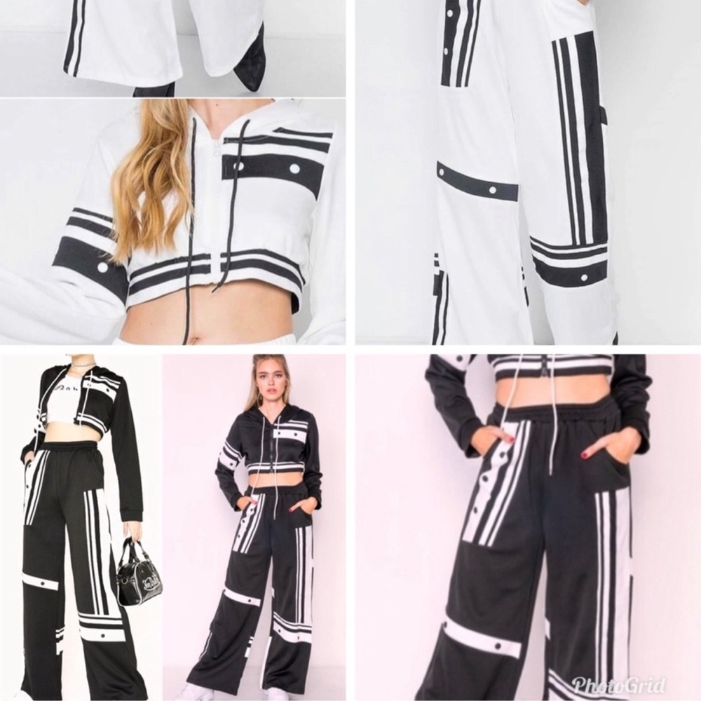 Sailor crop top hoodie outfit